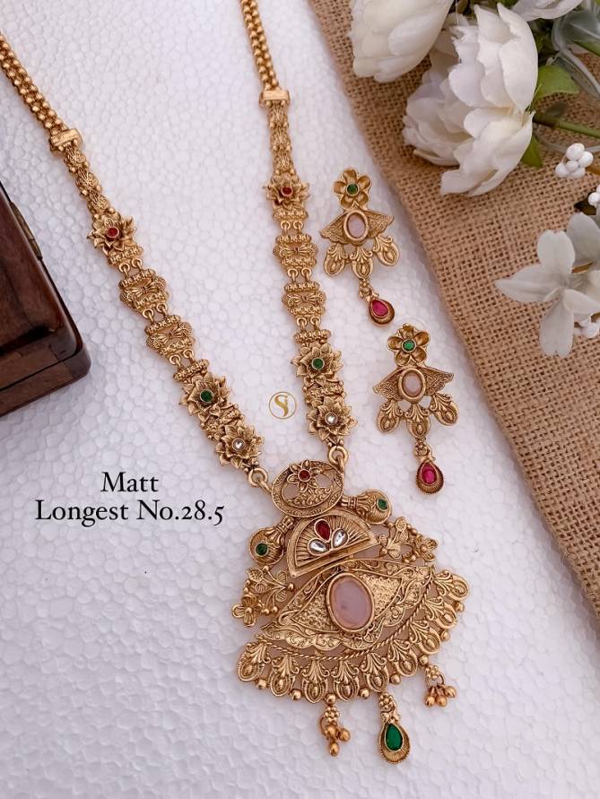 28ML Golden Matte Long Set Wholesale Price In Surat
